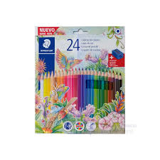 LAPICES COLOR x24 unid C/SACAPUNTAS STAE - STAEDTLER
