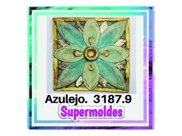 MOLDES RESINA AZULEJOS 6x6cm - SUPERMOLDES