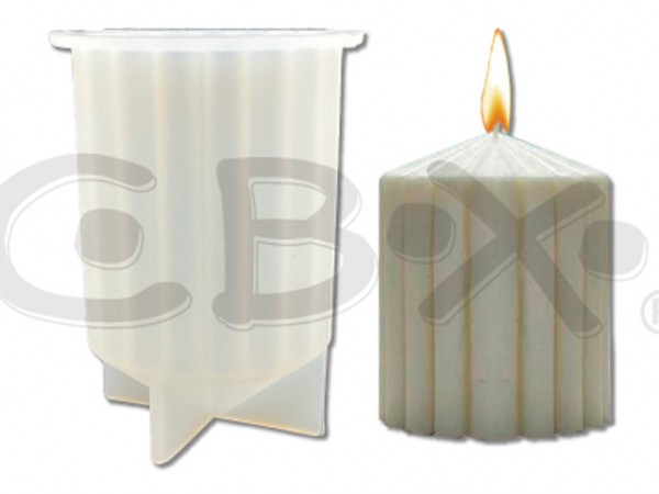 MOLDES VELAS SILICONA CILINDRICA 8x6cm - CBX