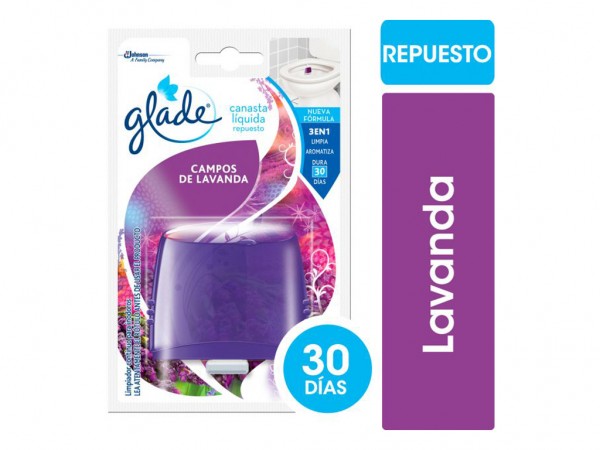 GLADE CANASTA LIQUIDA REP LAVANDA 50ML - LIMPIEZA Y QUIMICOS CIDER