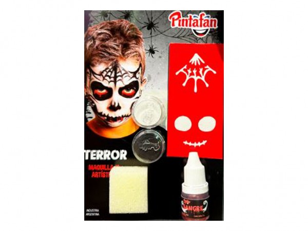 MAQUILLAJE KIT TERROR TELARANA - PINTAFAN CREATIVA