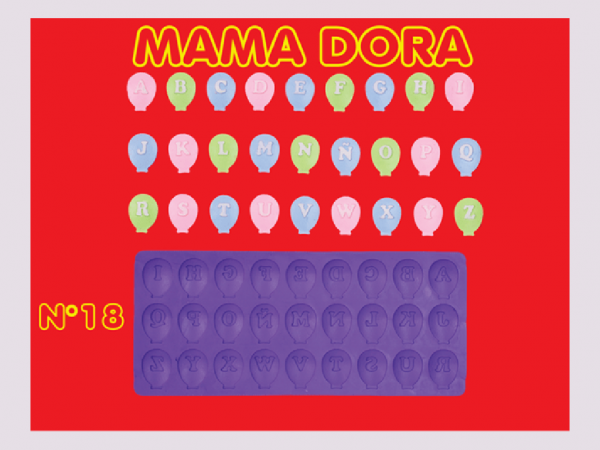 MAMA DORA MOLDES PUNTILLA N18 GLOBOS - MAMA DORA