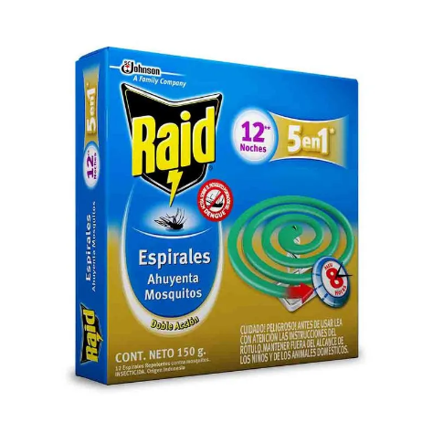 RAID ESPIRAL VERDE x12 unid - LIMPIEZA Y QUIMICOS CIDER