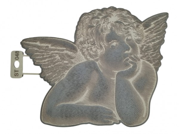 SELLOS TEXTIL ANGEL N1 19X23 cm TEXTURA - IND DEL ARTE / CORTE LASER