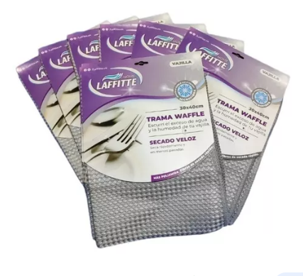 PAÑO MICROFIBRA WAFFLE 30x40 LAFFITTE - LIMPIEZA Y QUIMICOS CIDER