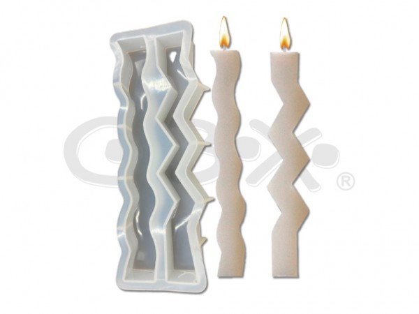 MOLDES VELAS SILICONA FINAS x2 25x10cm - CBX