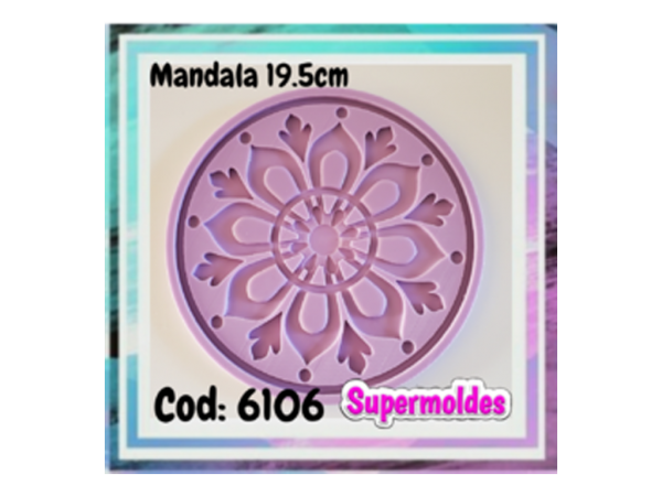 MOLDES RESINA MANDALA 19.5 cm - SUPERMOLDES