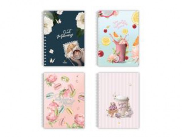 CUADERNO SEMI RIGIDO A4 RAYADO 80hojas - NORPAC