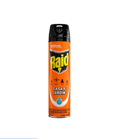 RAID AEROSOL CASA Y JARDIN 360cc - LIMPIEZA Y QUIMICOS CIDER