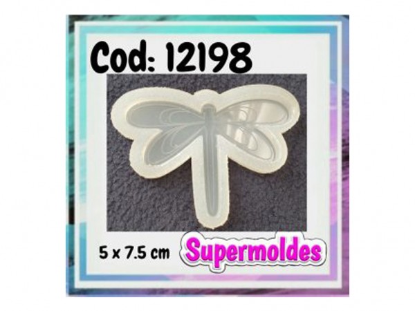 MOLDES RESINA LIBELULA 5x7,5 4mm - SUPERMOLDES