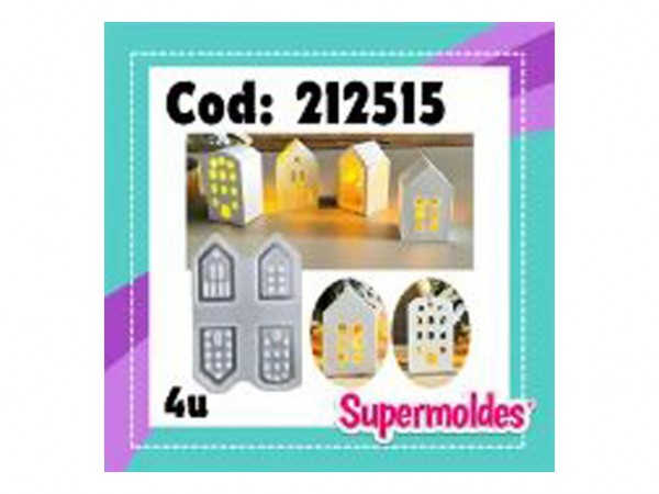 MOLDES SILICONA CASA CHICA X 4 - SUPERMOLDES