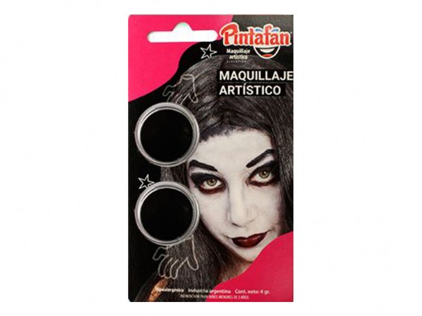 MAQUILLAJE x2 MORTICIA (BCO/NEGRO) - PINTAFAN CREATIVA