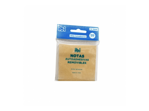 NOTAS AUTOADHESIVAS KRAFT 76x76mm 100H - IBICO