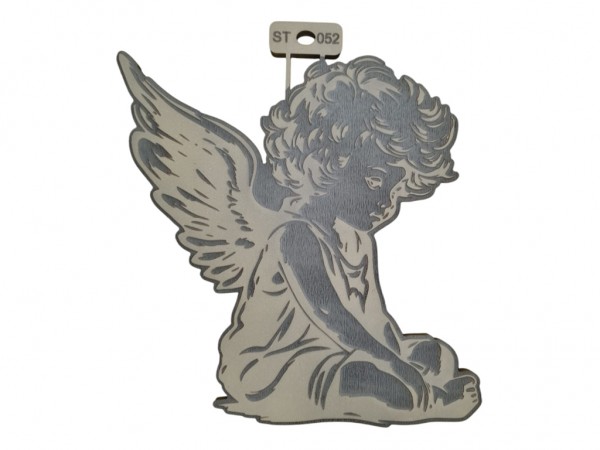 SELLOS TEXTIL ANGEL N2 23X23 cm - IND DEL ARTE / CORTE LASER