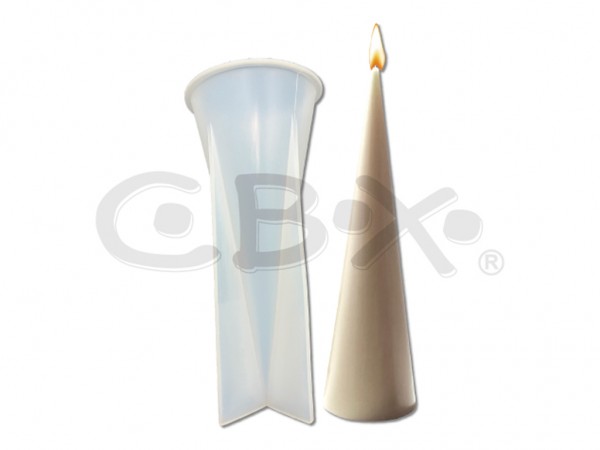 MOLDES VELAS SILICONA CONO 15x7cm - CBX