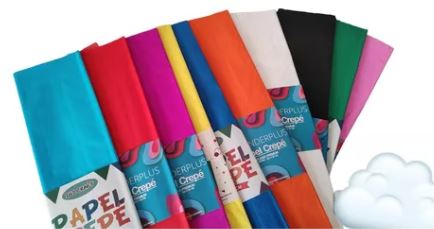 PAPEL CREPE IBI BLANCO PERLADO - CBX