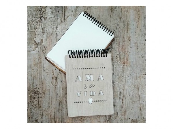 CUADERNO A5 50H LISAS AMA LA VIDA - ESAMOR