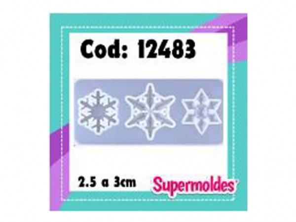 MOLDES SILICONA COPO NIEVE 3U 2.5 A 3 cm - SUPERMOLDES