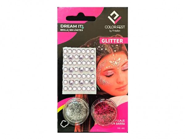 KIT BRILLA GLITTER SAN VALENTIN - PINTAFAN CREATIVA