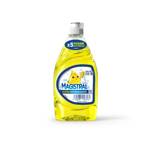 DETERGENTE MAGISTRAL ULTRA LIMON 215cc - LIMPIEZA Y QUIMICOS CIDER