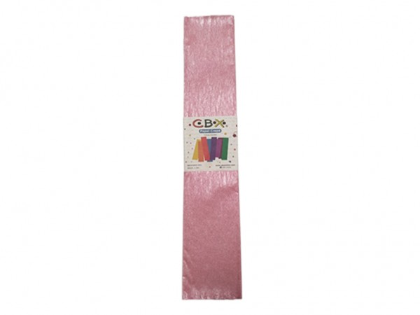 PAPEL CREPE PERLADO ROSA 2mx50cm - CBX