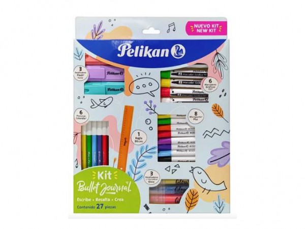 KIT BULLET JOURNAL x27 ARTICULOS - PELIKAN