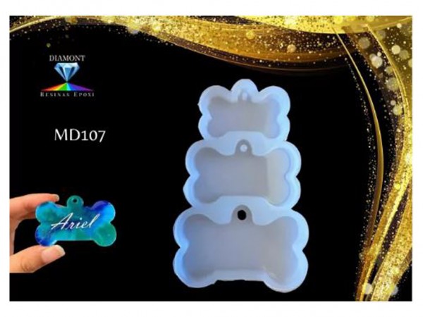 MOLDES PARA RESINA MD107/HUESITOS x3 - RESINA DIAMONT