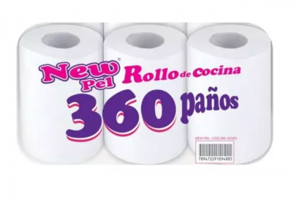 ROLLO COCINA NEW PEL 3X120 HIPER 360 PAÑOS - LIMPIEZA Y QUIMICOS CIDER