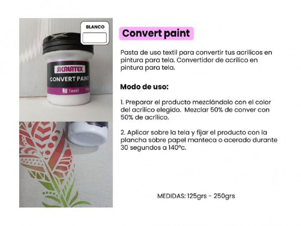CONVERT PAINT CONVERTIDOR ACRILICO 125g - SKALATEX