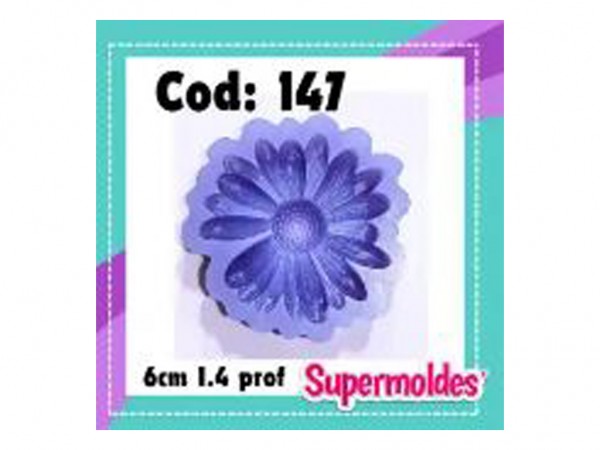 MOLDES SILICONA FLOR MARGARITA 6 CM - SUPERMOLDES