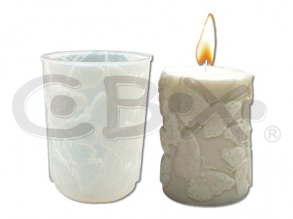 MOLDES VELAS SILICONA CILINDRICA 9x7cm - CBX