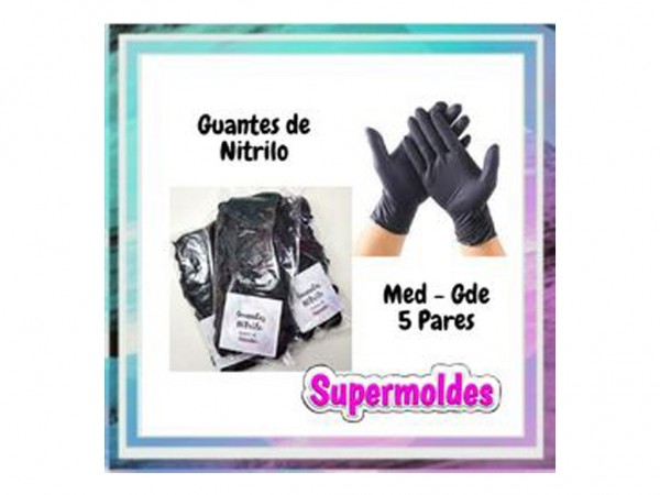GUANTES DE NITRILO NEGRO C/U - LIMPIEZA Y QUIMICOS CIDER