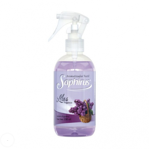 AROMATIZADOR SAPHIRUS TEXTIL LILAS 250ml - LIMPIEZA Y QUIMICOS CIDER