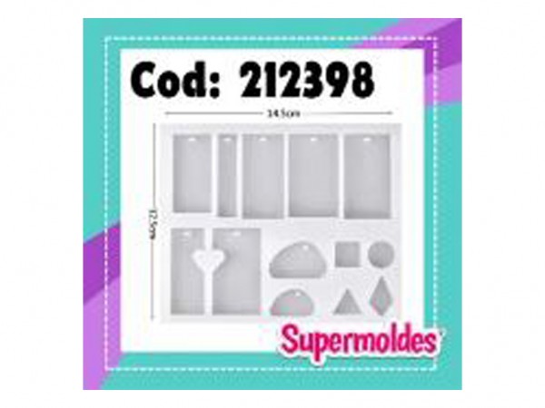 MOLDES RESINA DIJES COLGANTES X13 Unid - SUPERMOLDES