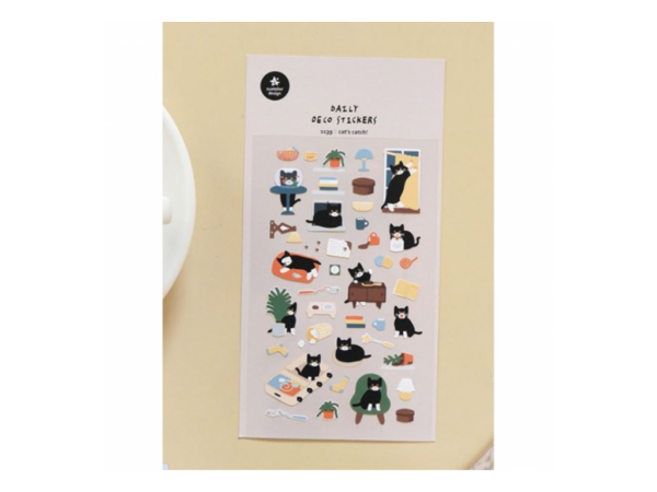 STICKER PVC 10x19cm CATS 2 - IBICO