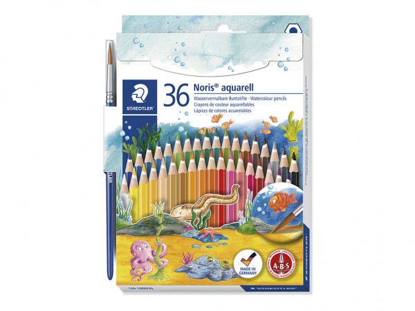 LAPICES ACUARELABLES x36 c/PINCEL STAED - STAEDTLER