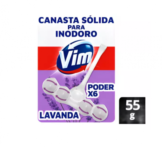 CANASTA INODORO PODERx6 VIM LAVANDA 55g - LIMPIEZA Y QUIMICOS CIDER