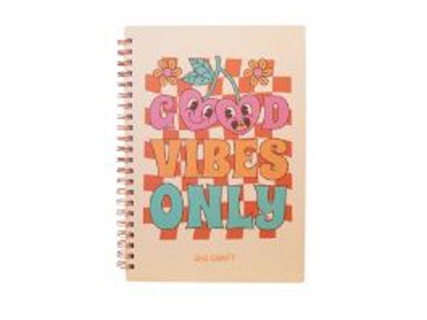 CUADERNO A4 ESPIRALADO 96 H GOOD VIBES - IBICO