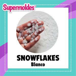 GLITTER FORMITAS SNOWFLAKES BCO 2g - SUPERMOLDES