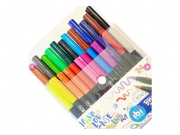 MARCADORES PUNTA PINCEL ESTUCHE x24 - IBICO