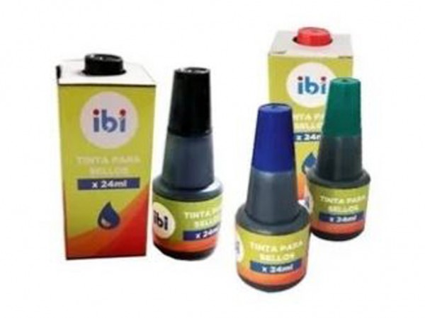 TINTA SELLOS IBI X24ml AZUL - IBICO