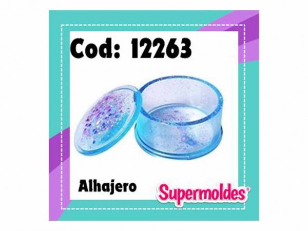 MOLDES RESINA ALHAJERO CON TAPA REDONDO - SUPERMOLDES