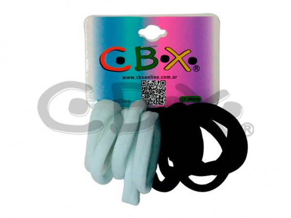 GOMITAS DE PELO TOALLA B Y N X10 UNID - CBX