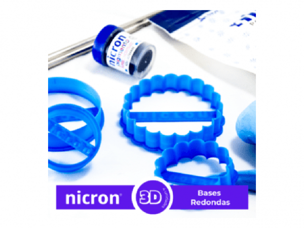 CORTANTES 3D BASES REDONDAS x4 - NICRON