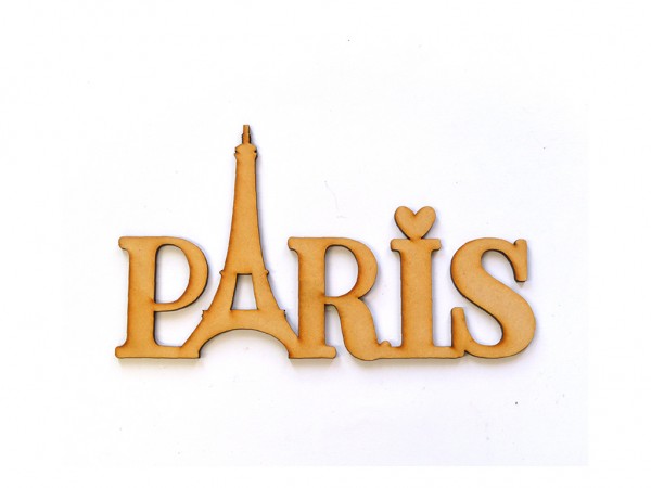 PALABRA PARIS EIFFEL (18x31) - IND DEL ARTE / CORTE LASER