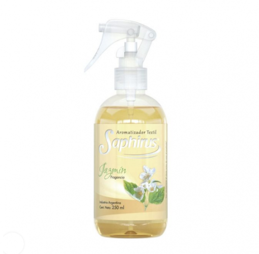 AROMATIZADOR SAPHIRUS TEXTIL JAZMIN 250ml - LIMPIEZA Y QUIMICOS CIDER