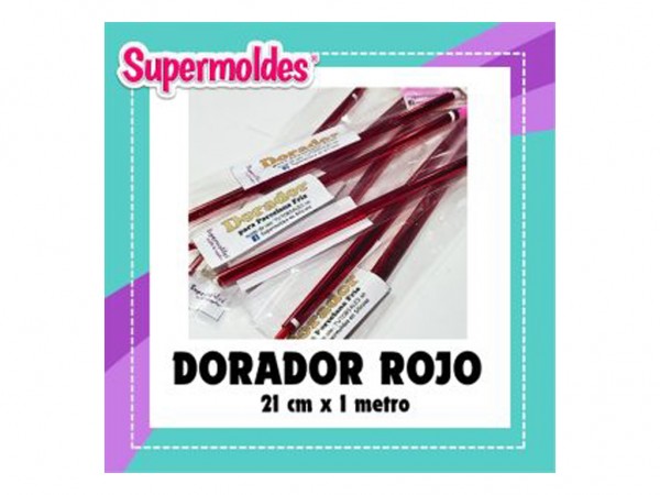 FOIL LAMINADOR 21cmx1mt ROJO - SUPERMOLDES