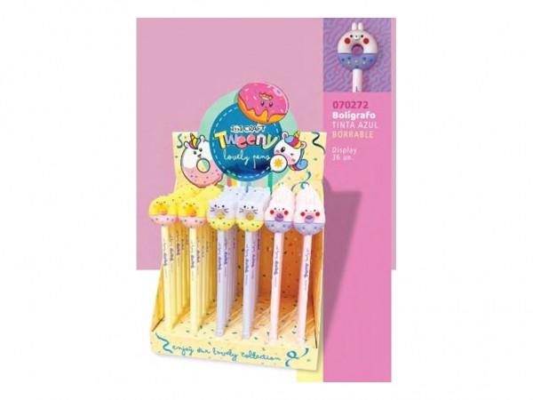 BOLIGRAFO TWEENY BORRABLE DONAS - IBICO