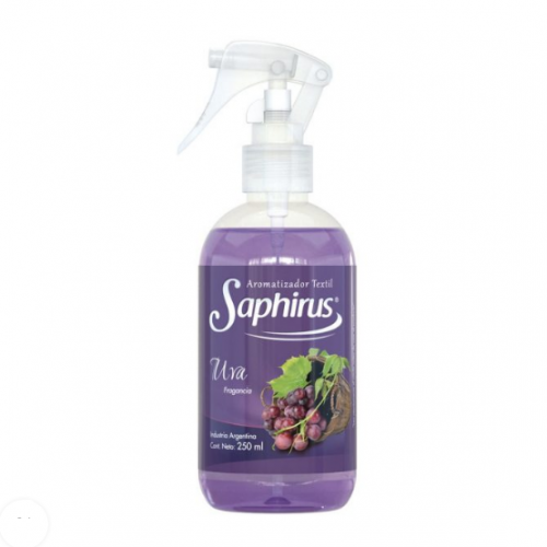 AROMATIZADOR SAPHIRUS TEXTIL UVA 250ml - LIMPIEZA Y QUIMICOS CIDER