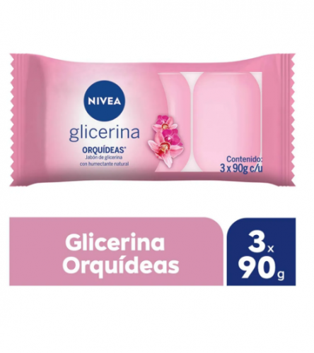 NIVEA JABON GLICERINA ORQUIDEAS 3x90g - LIMPIEZA Y QUIMICOS CIDER